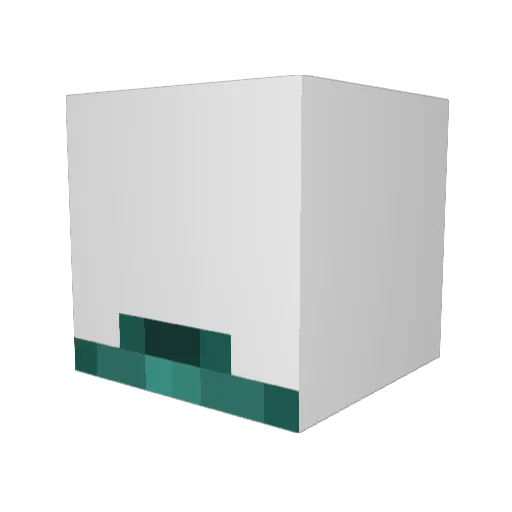 Hallowembo Minecraft avatar head, 3D render