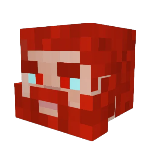 Hallpasss59 Minecraft avatar head, 3D render