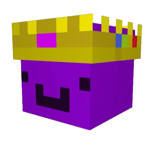 Hallyra Minecraft avatar head, 3D render