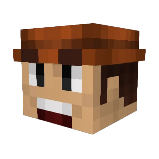 Halmeteb1 Minecraft avatar head, 3D render