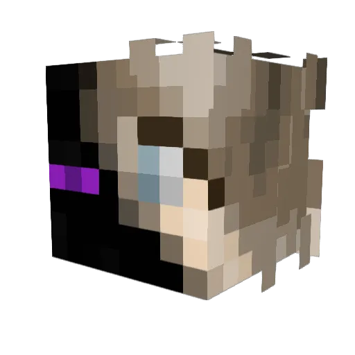 HaloAsh Minecraft avatar head, 3D render