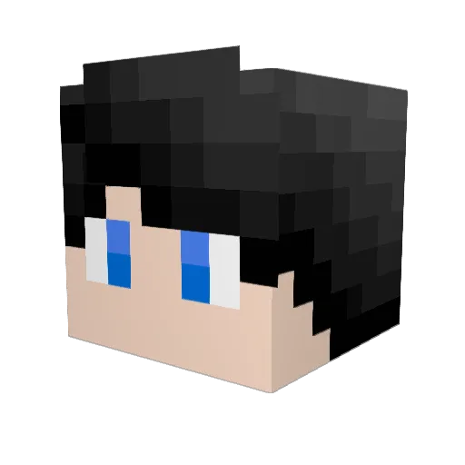 HaloGalaxy Minecraft avatar head, 3D render