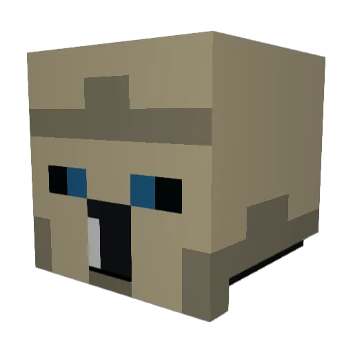 HaloJones06 Minecraft avatar head, 3D render