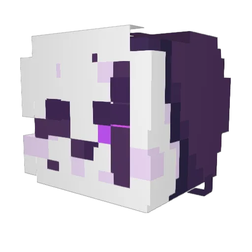 HaloKAG Minecraft avatar head, 3D render