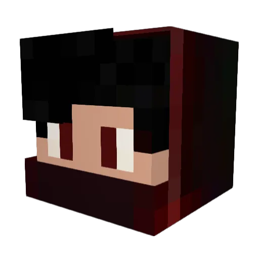 HaloMFeerJR Minecraft avatar head, 3D render