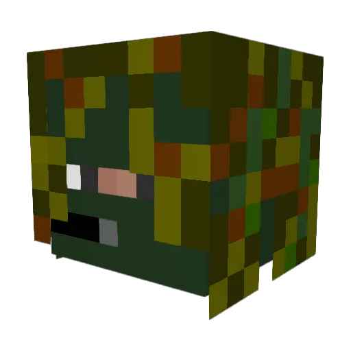 HaloPro578 Minecraft avatar head, 3D render