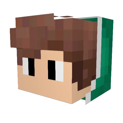 Halo_Dayi Minecraft avatar head, 3D render