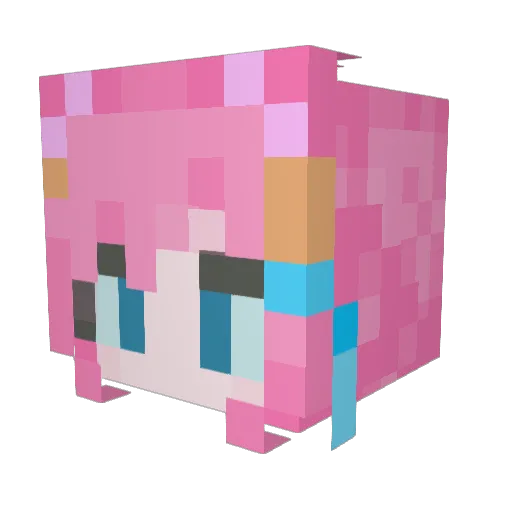 Halo_Fish Minecraft avatar head, 3D render