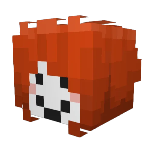 Haloir Minecraft avatar head, 3D render