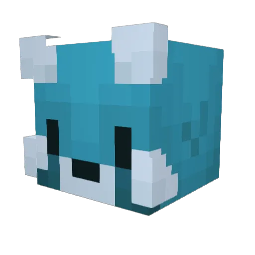 HalomostGull3 Minecraft avatar head, 3D render