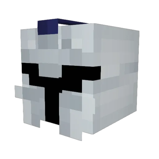 Halonai Minecraft avatar head, 3D render