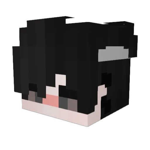 Haloorme Minecraft avatar head, 3D render