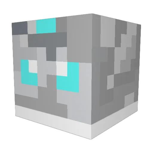 HalosCats Minecraft avatar head, 3D render