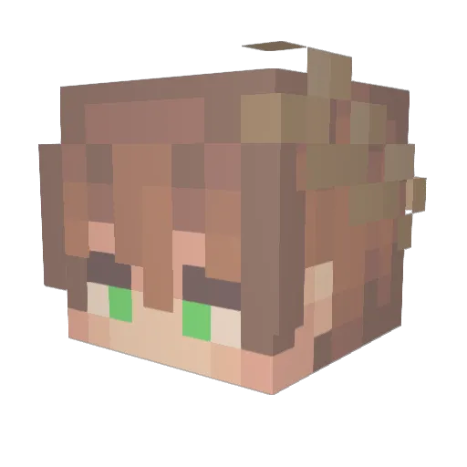 HalowK Minecraft avatar head, 3D render