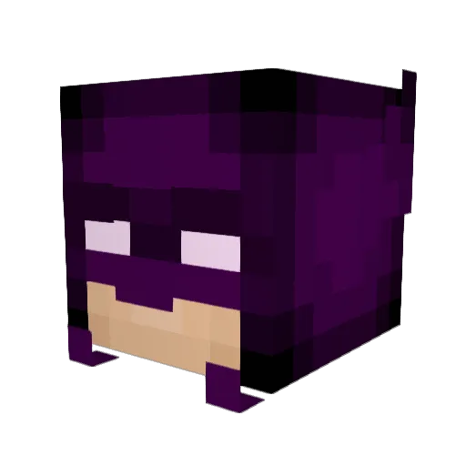 HalowedSoul Minecraft avatar head, 3D render