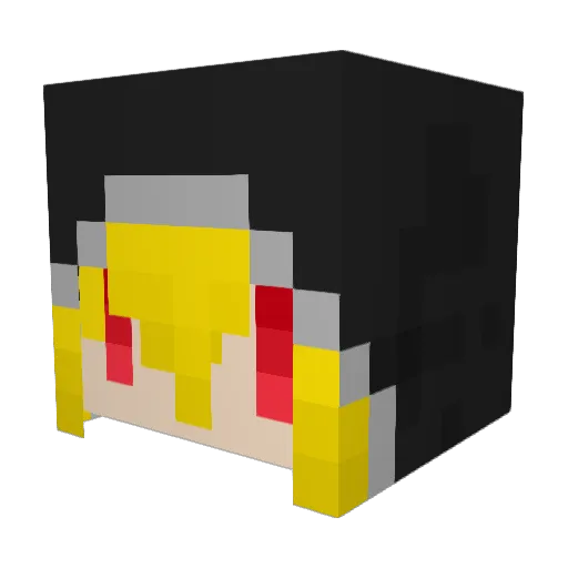 Halpaca24 Minecraft avatar head, 3D render