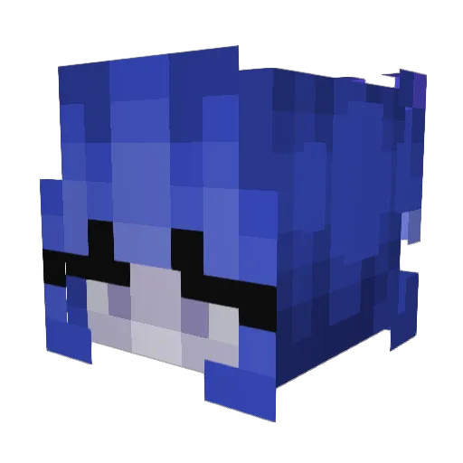 Halseymel Minecraft avatar head, 3D render