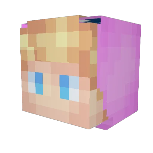 Haltbarkeit Minecraft avatar head, 3D render