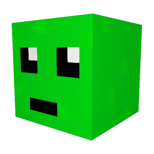 HaltedVibes Minecraft avatar head, 3D render