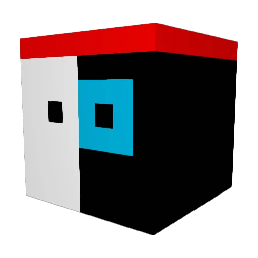 Halter76 Minecraft avatar head, 3D render