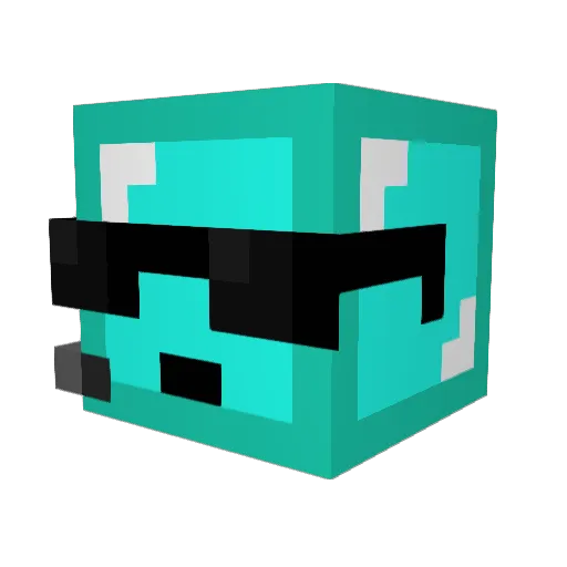 HaltingDust2901 Minecraft avatar head, 3D render