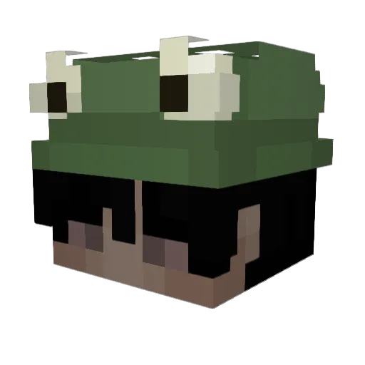 Haluka1234 Minecraft avatar head, 3D render
