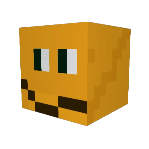 Halver1 Minecraft avatar head, 3D render