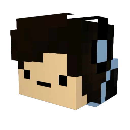HamBoga123 Minecraft avatar head, 3D render
