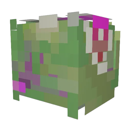 HamBurgieHelper Minecraft avatar head, 3D render