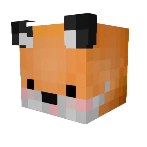 HamDerDanskeren Minecraft avatar head, 3D render