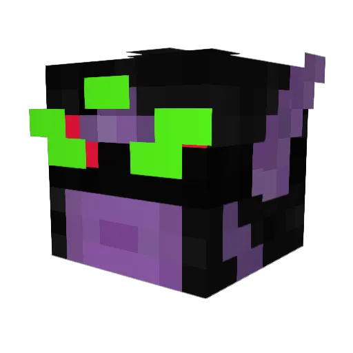 HamDerO Minecraft avatar head, 3D render