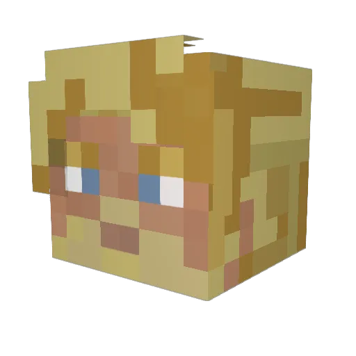 HamSayen Minecraft avatar head, 3D render