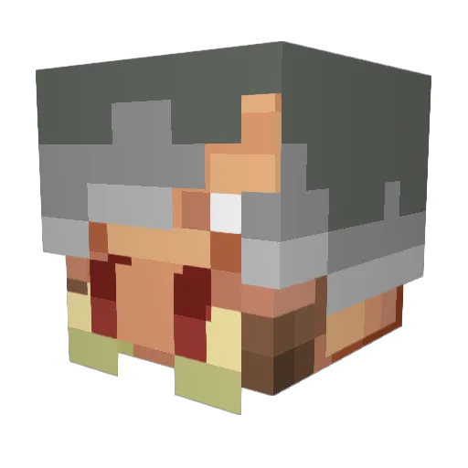 HamSer123 Minecraft avatar head, 3D render