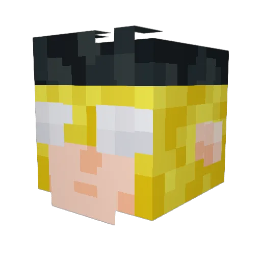 HamTheHam Minecraft avatar head, 3D render