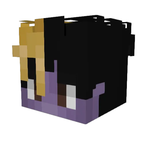 HamZ424 Minecraft avatar head, 3D render