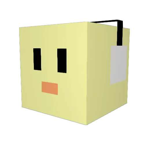 Ham_ye Minecraft avatar head, 3D render