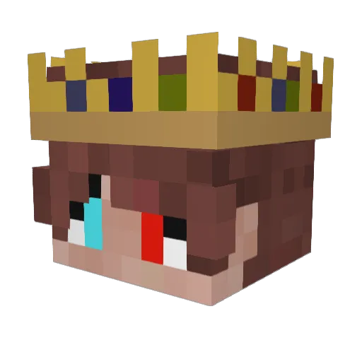 Hamaca_37 Minecraft avatar head, 3D render