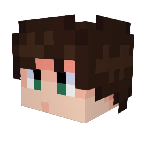 Hamalicious Minecraft avatar head, 3D render