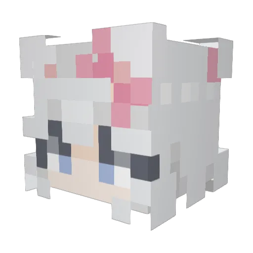 Hambaga00 Minecraft avatar head, 3D render