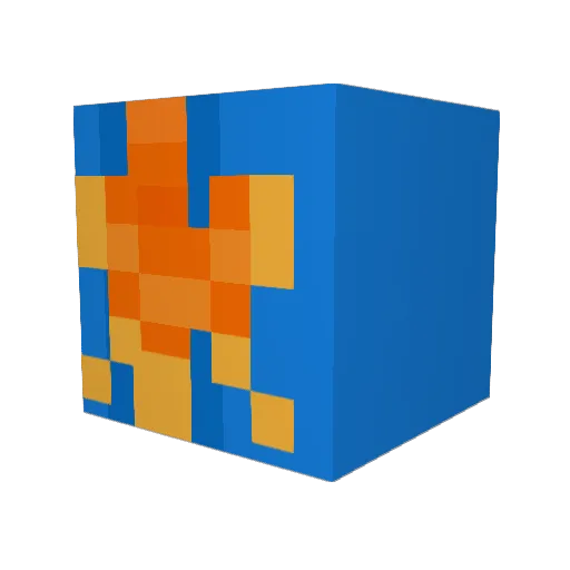Hamblebamble Minecraft avatar head, 3D render