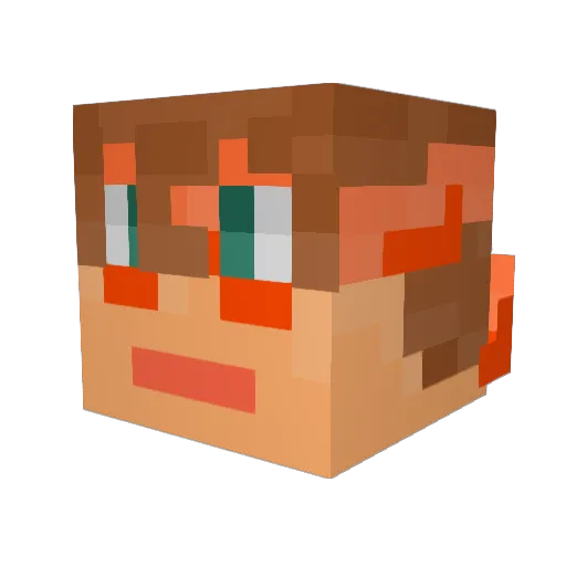 Hambo_McC Minecraft avatar head, 3D render