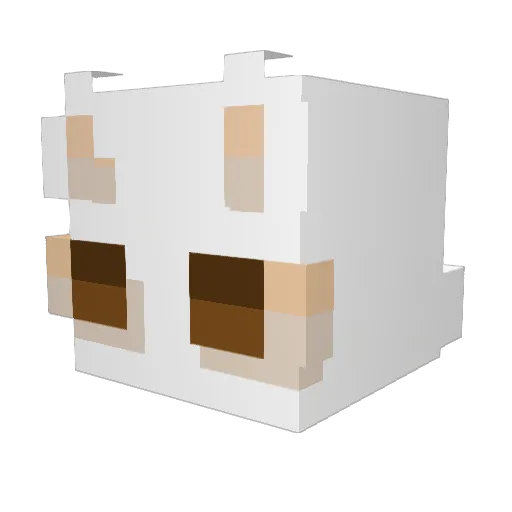 Hambugyddacks Minecraft avatar head, 3D render