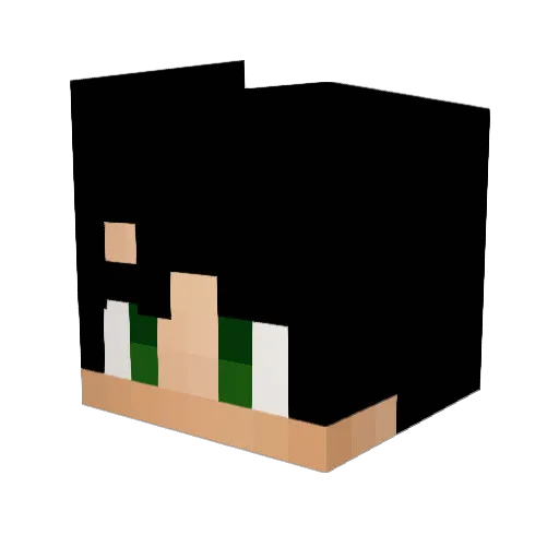 Hamburger_Chic Minecraft avatar head, 3D render