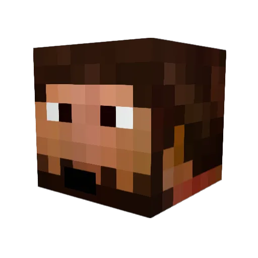 Hamburgeri88 Minecraft avatar head, 3D render