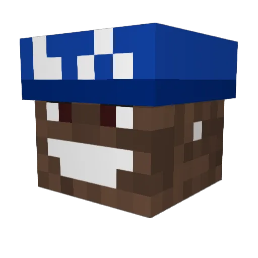 Hamburgrrr Minecraft avatar head, 3D render