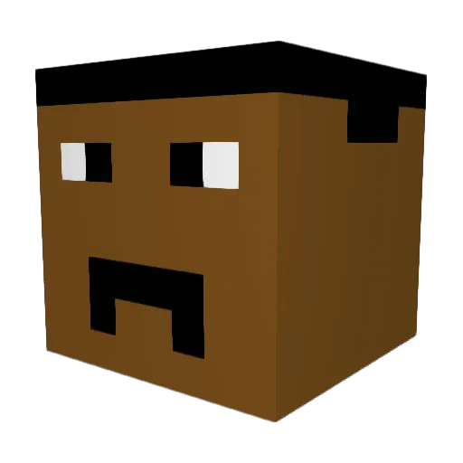 Hamdulla1 Minecraft avatar head, 3D render