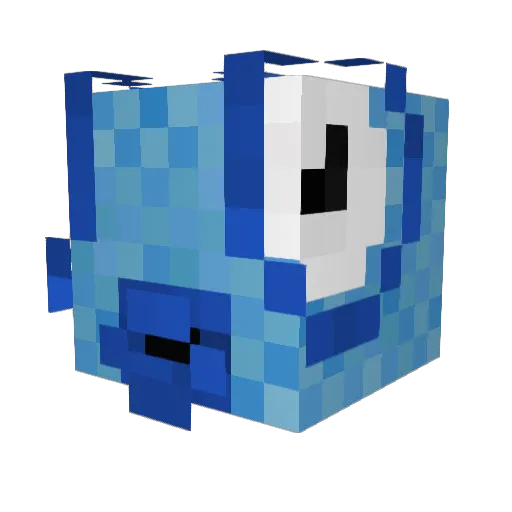 Hamf1sh12 Minecraft avatar head, 3D render