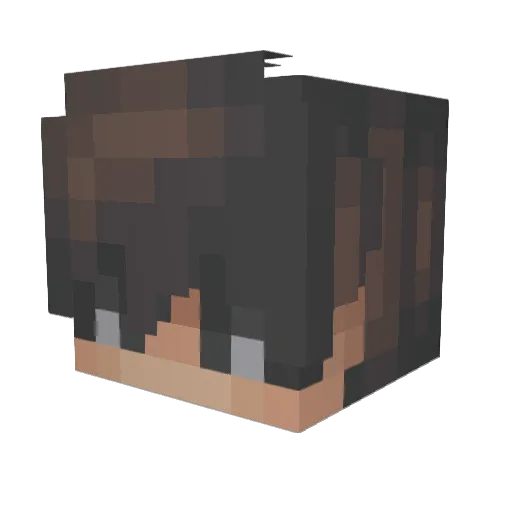 Hamgu Minecraft avatar head, 3D render