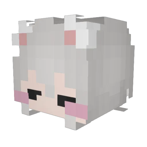 Hami__ Minecraft avatar head, 3D render
