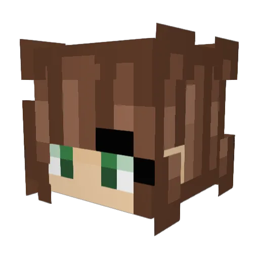 Hamil_Trash Minecraft avatar head, 3D render